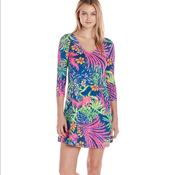 Lilly Pulitzer All A Glow Erin Dress Indigo XXS - Picture 1 of 14